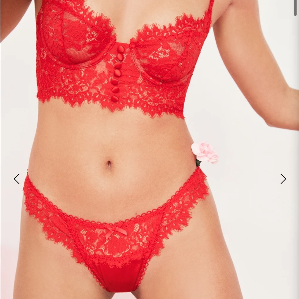 XXS For Love and Lemons Faye Bra and Thong